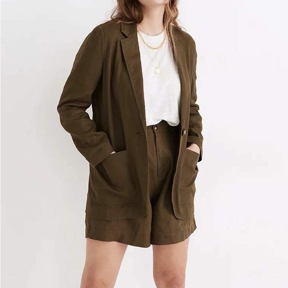 Madewell Linen Larsen Blazer